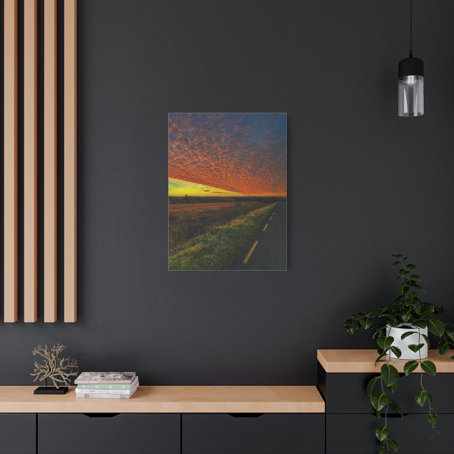 Cloudy Sunset Matte Canvas, Stretched, 1.25"