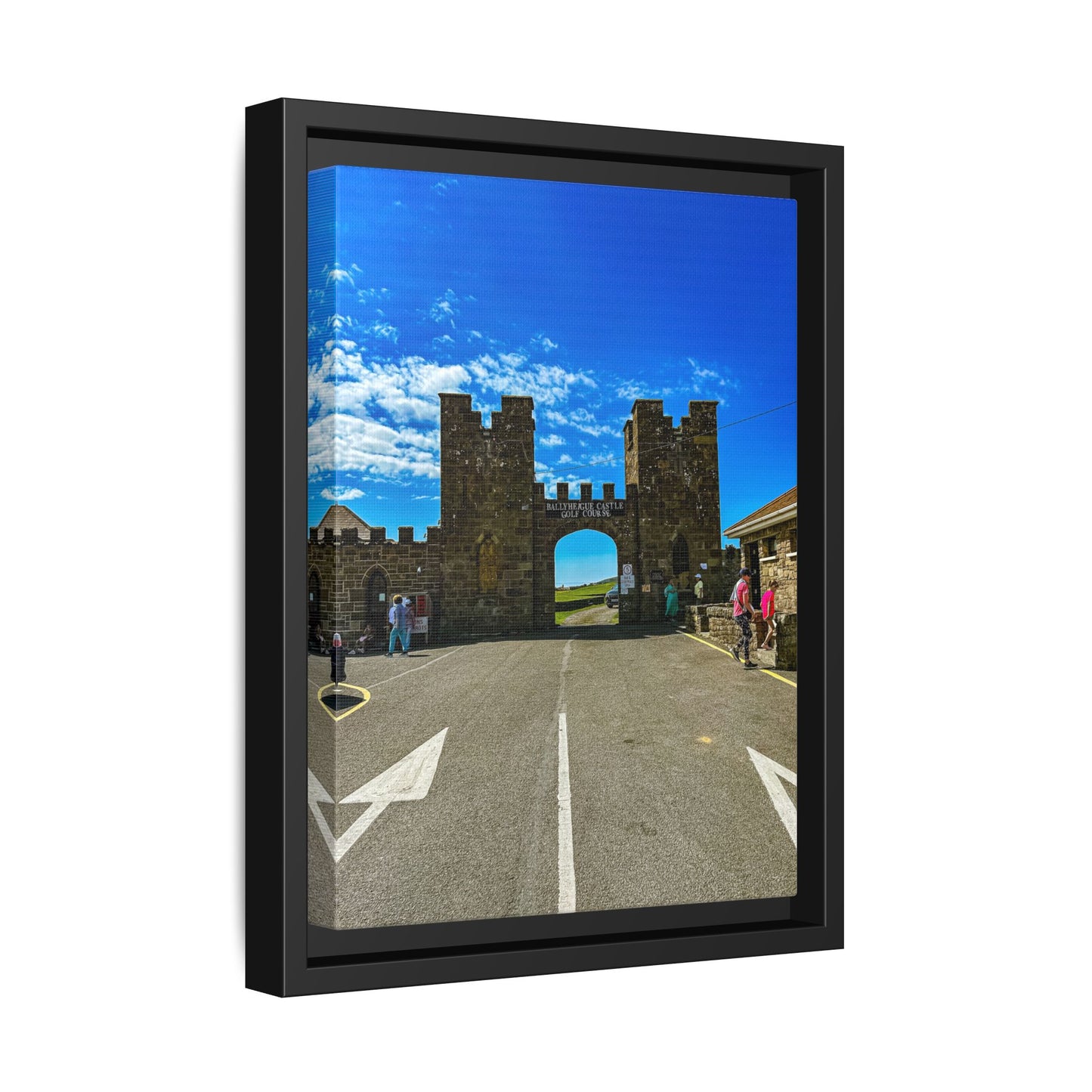 Ballyheigue Golf Club Gates Matte Canvas, Framed (Multi-color)
