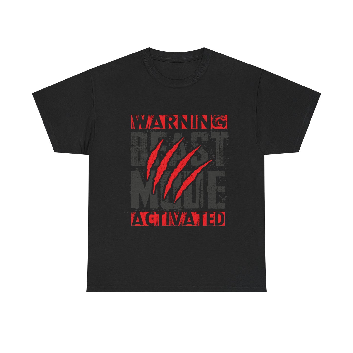 Warning Beast Mode Activated Unisex Heavy Cotton Tee
