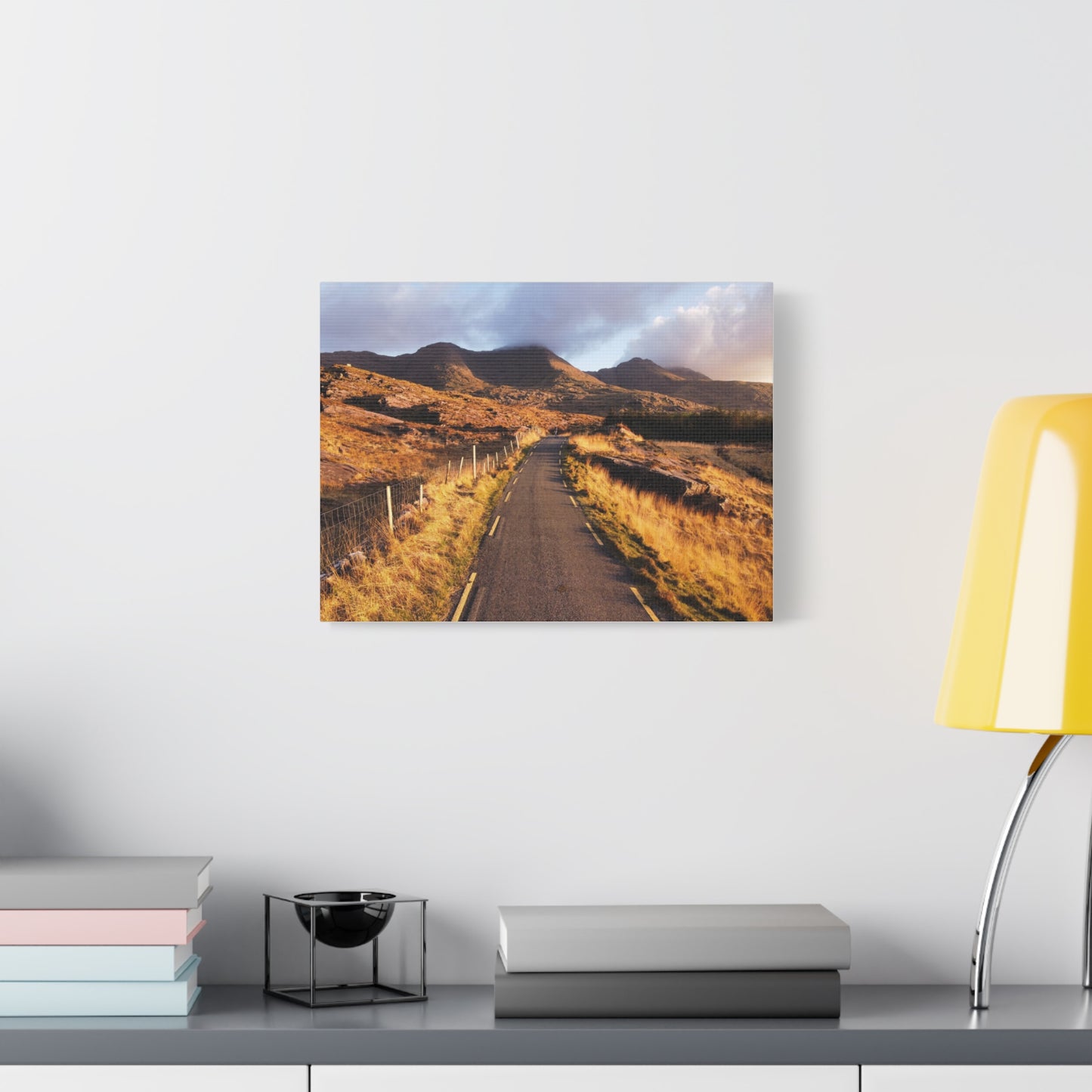 Sunset Road Matte Canvas, Stretched, 1.25"