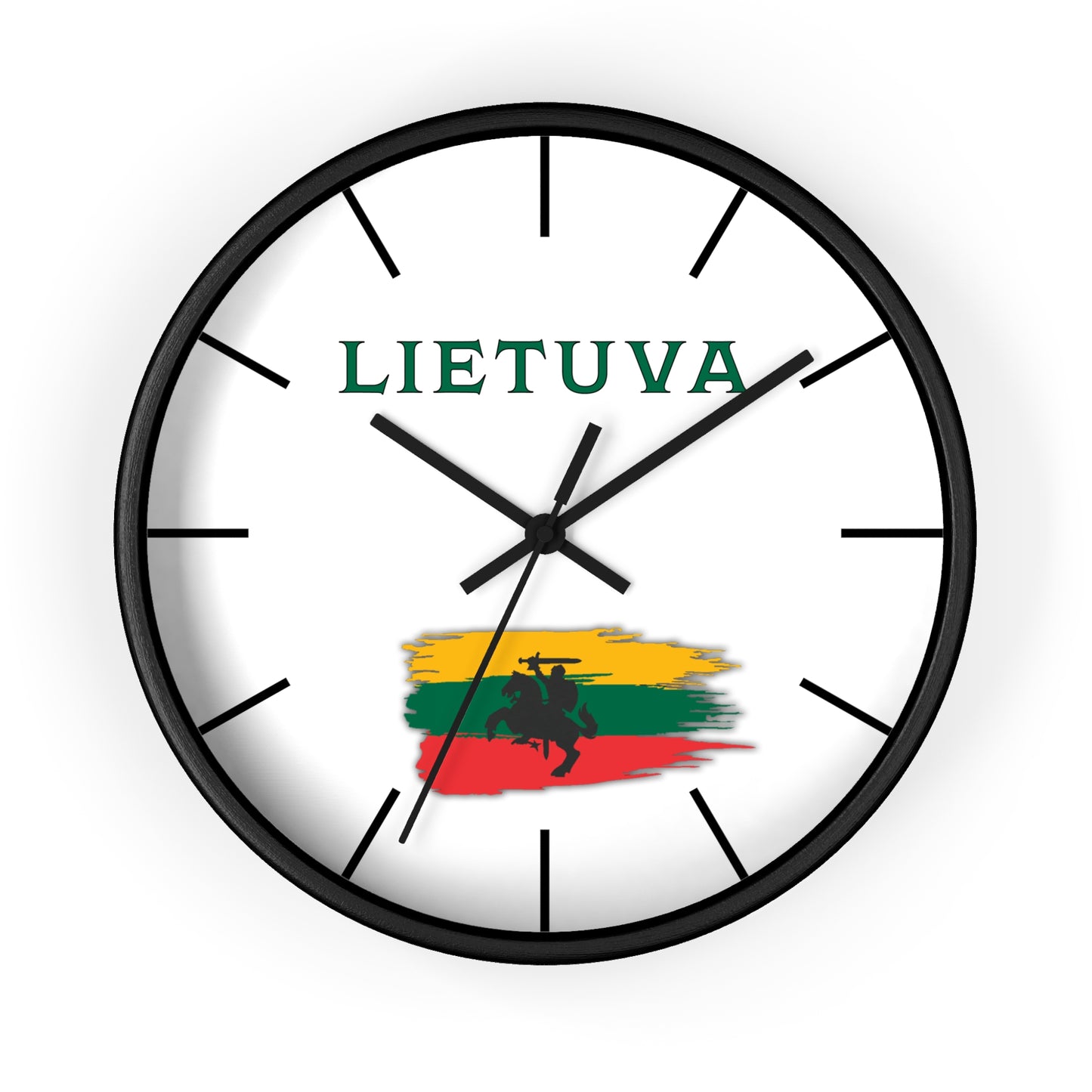 Lietuva Wall Clock - Stylish Home Decor for Lithuania Pride