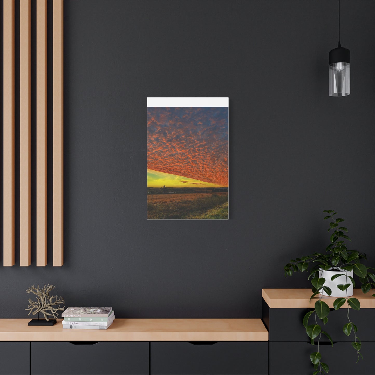 Cloudy Sunset Matte Canvas, Stretched, 1.25"
