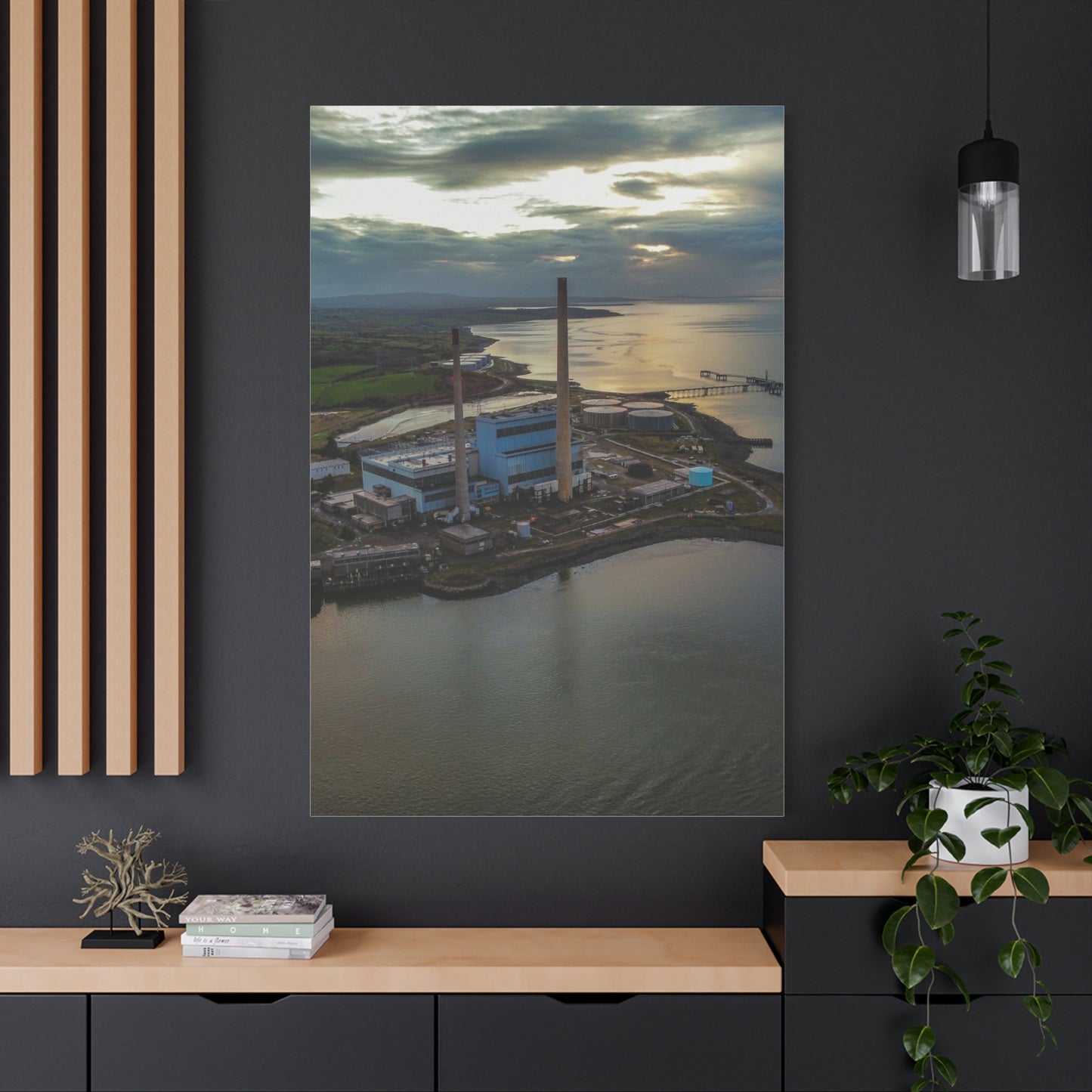 Tarbert Power Station Matte Canvas, Stretched, 1.25"