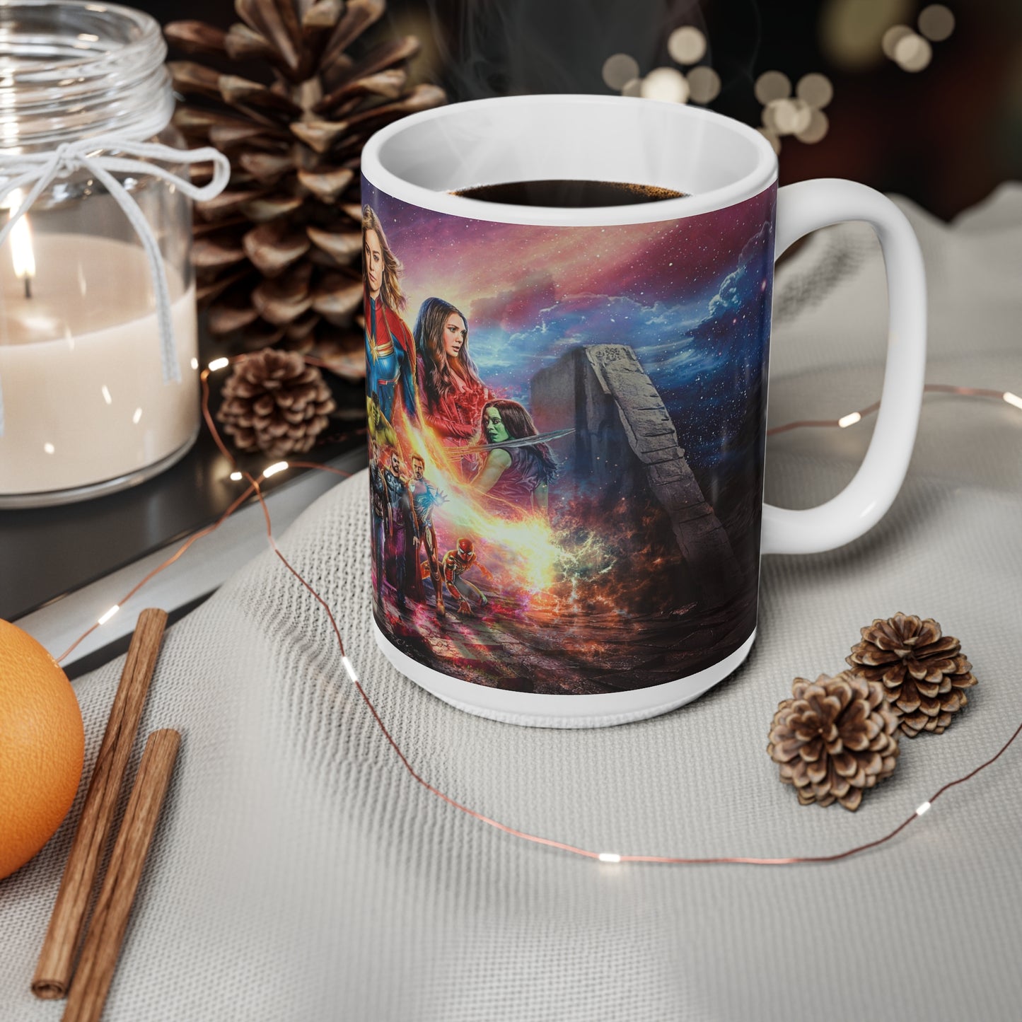 Superhero Ceramic Coffee Cups - 11oz & 15oz - Perfect Gift for Comic Fans