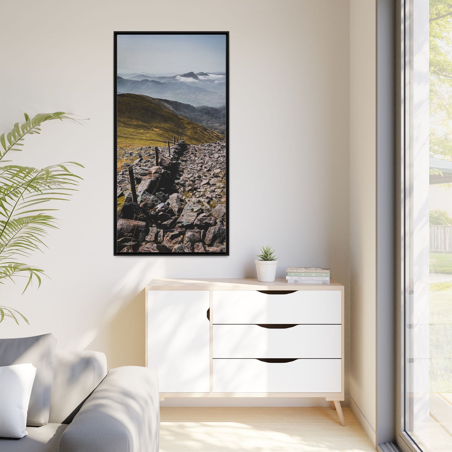 Wall Matte Canvas, Framed (Multi-color)