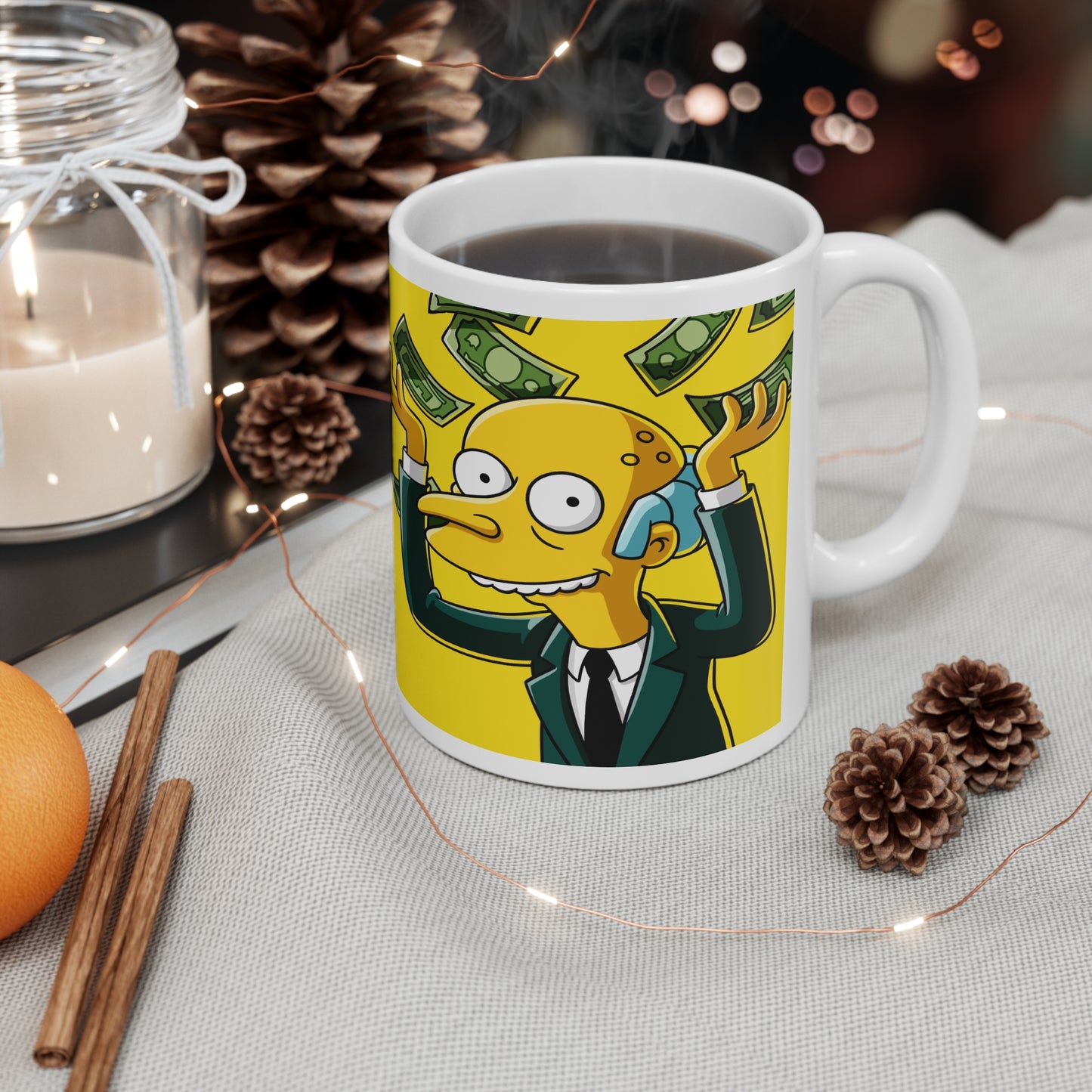 Funny Cartoon Coffee Mugs - Mr. Burns Designs, 11oz & 15oz