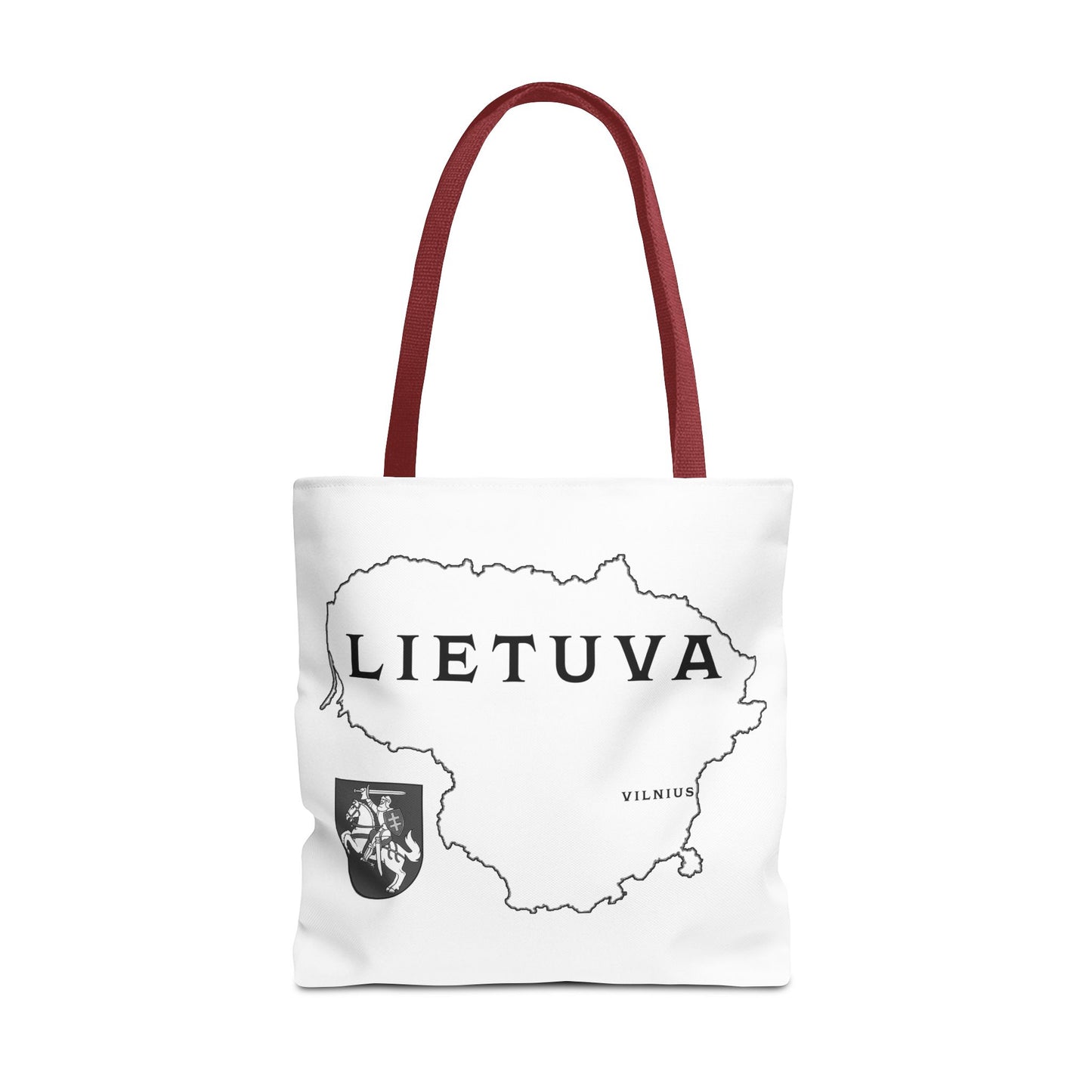 Lietuva Map Tote Bag - Stylish Travel Bag for Lithuanian Pride