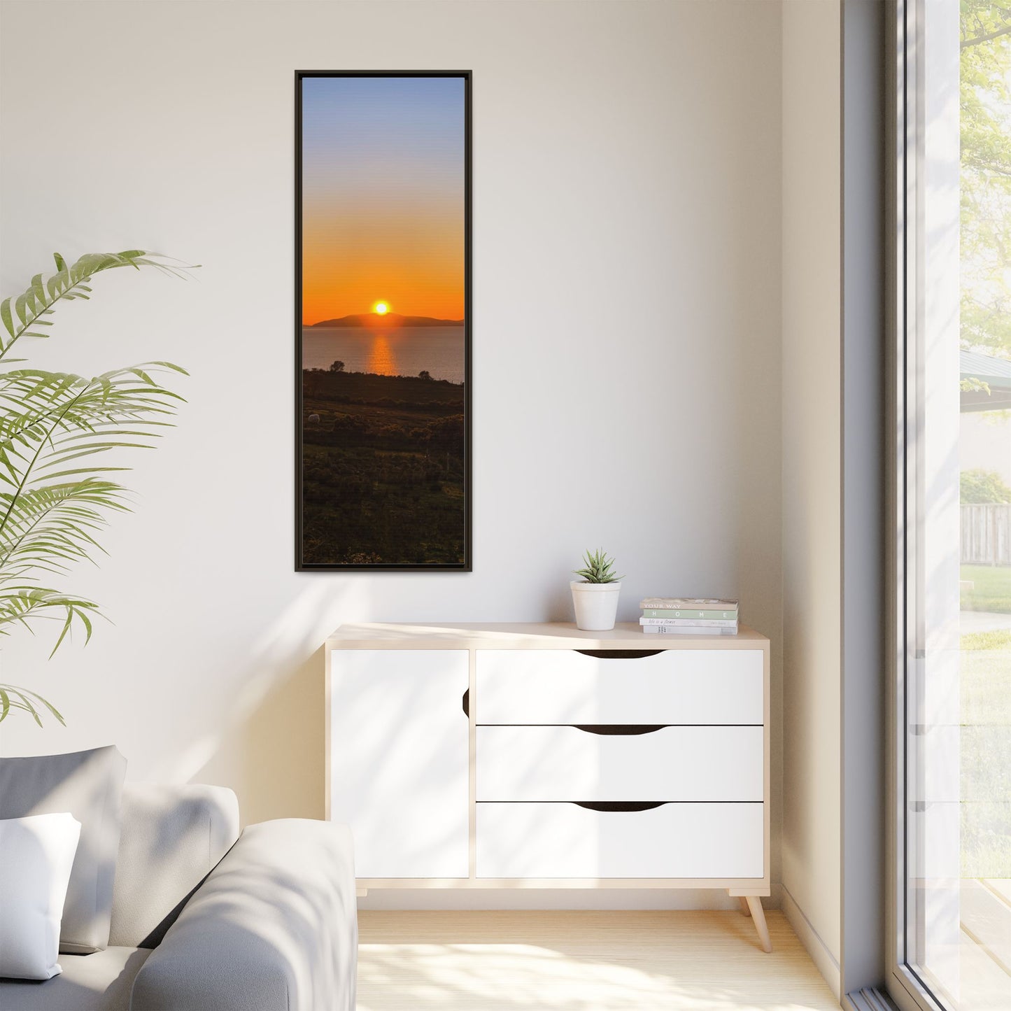 Sunset Ring Of Kerry Matte Canvas, Framed (Multi-color)