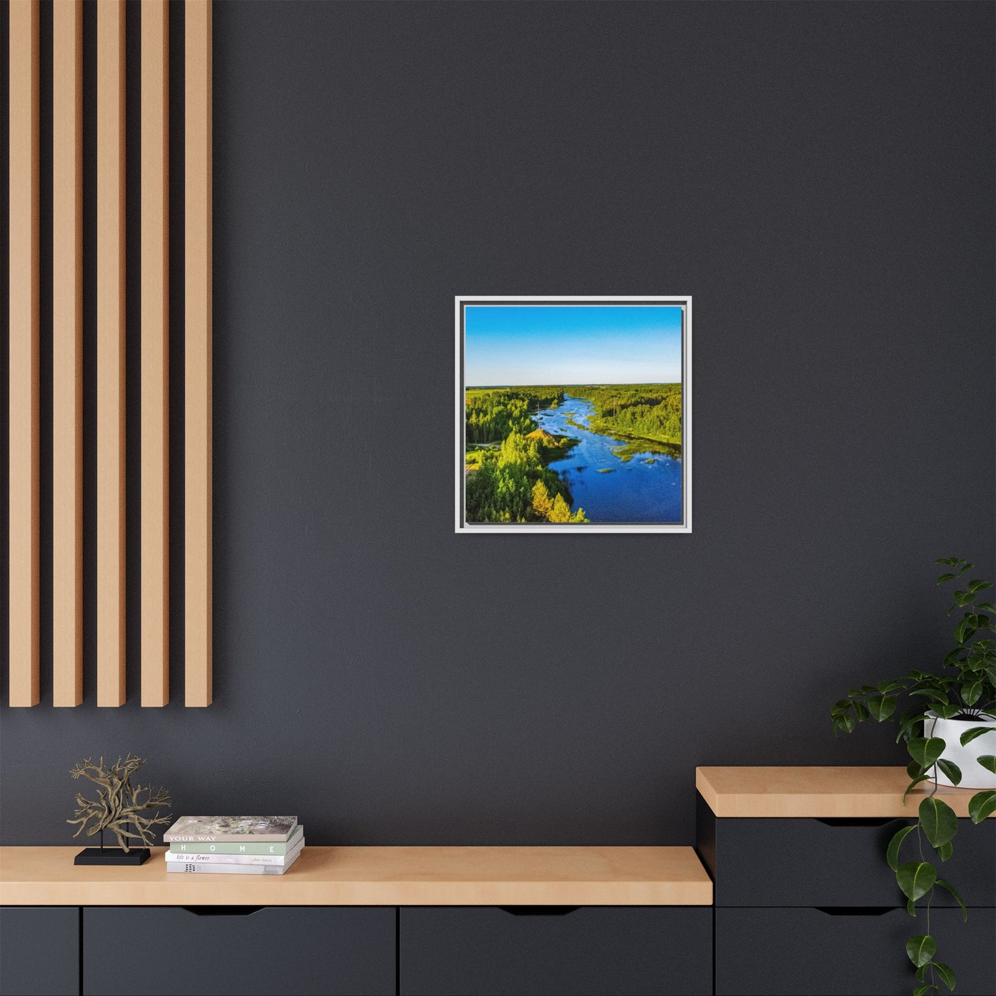 Zagares Lake Matte Canvas, Framed (Multi-color)