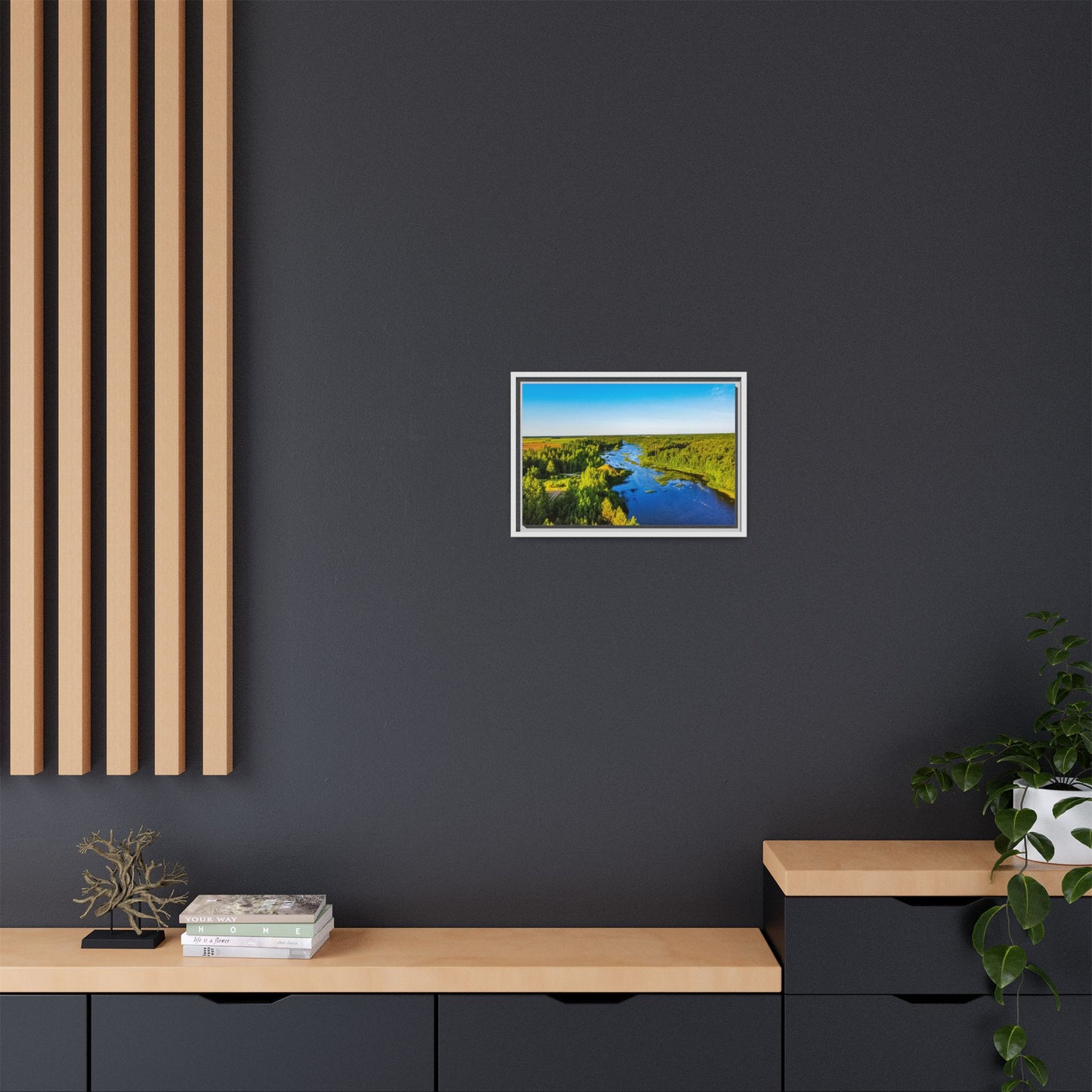Zagares Lake Matte Canvas, Framed (Multi-color)