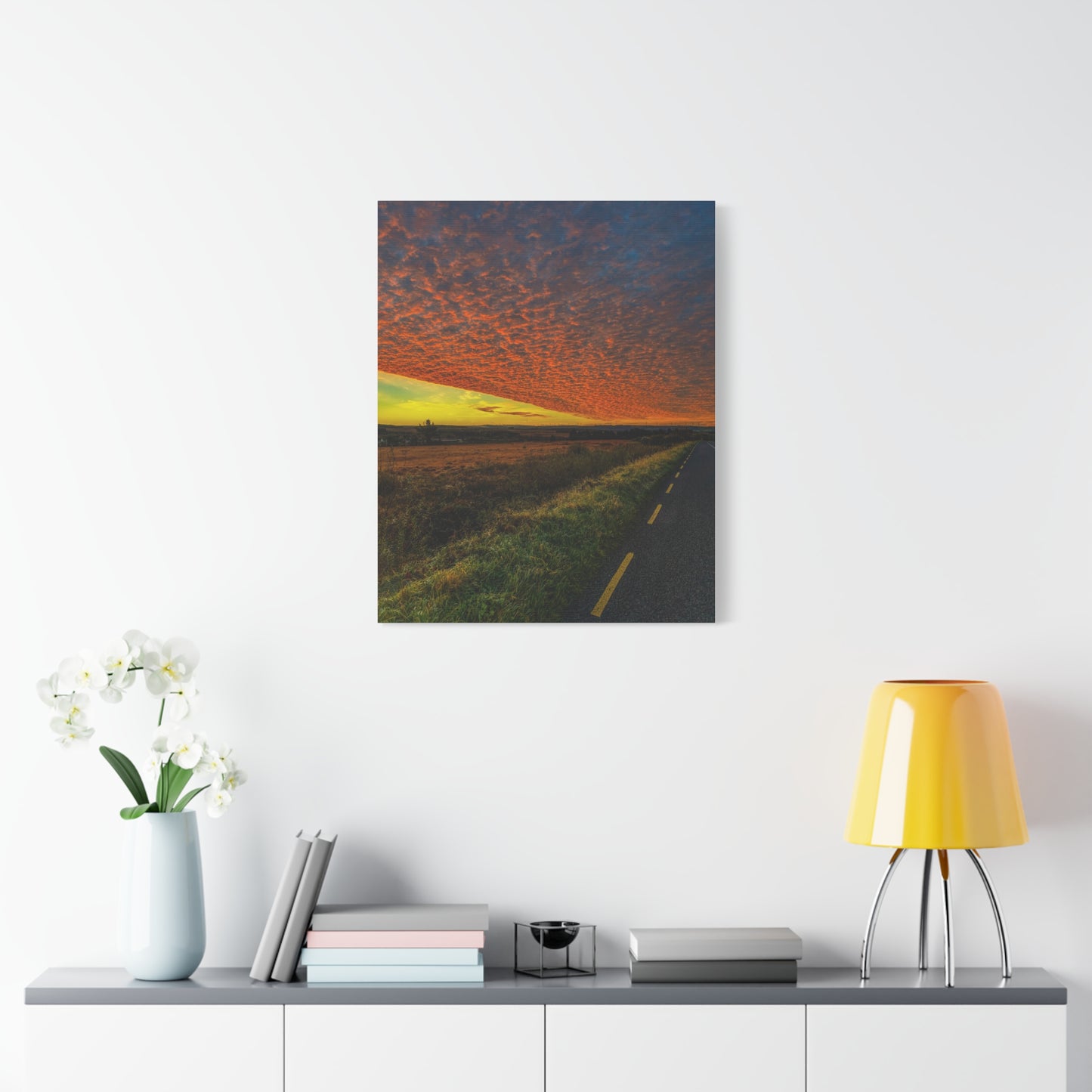 Cloudy Sunset Matte Canvas, Stretched, 1.25"