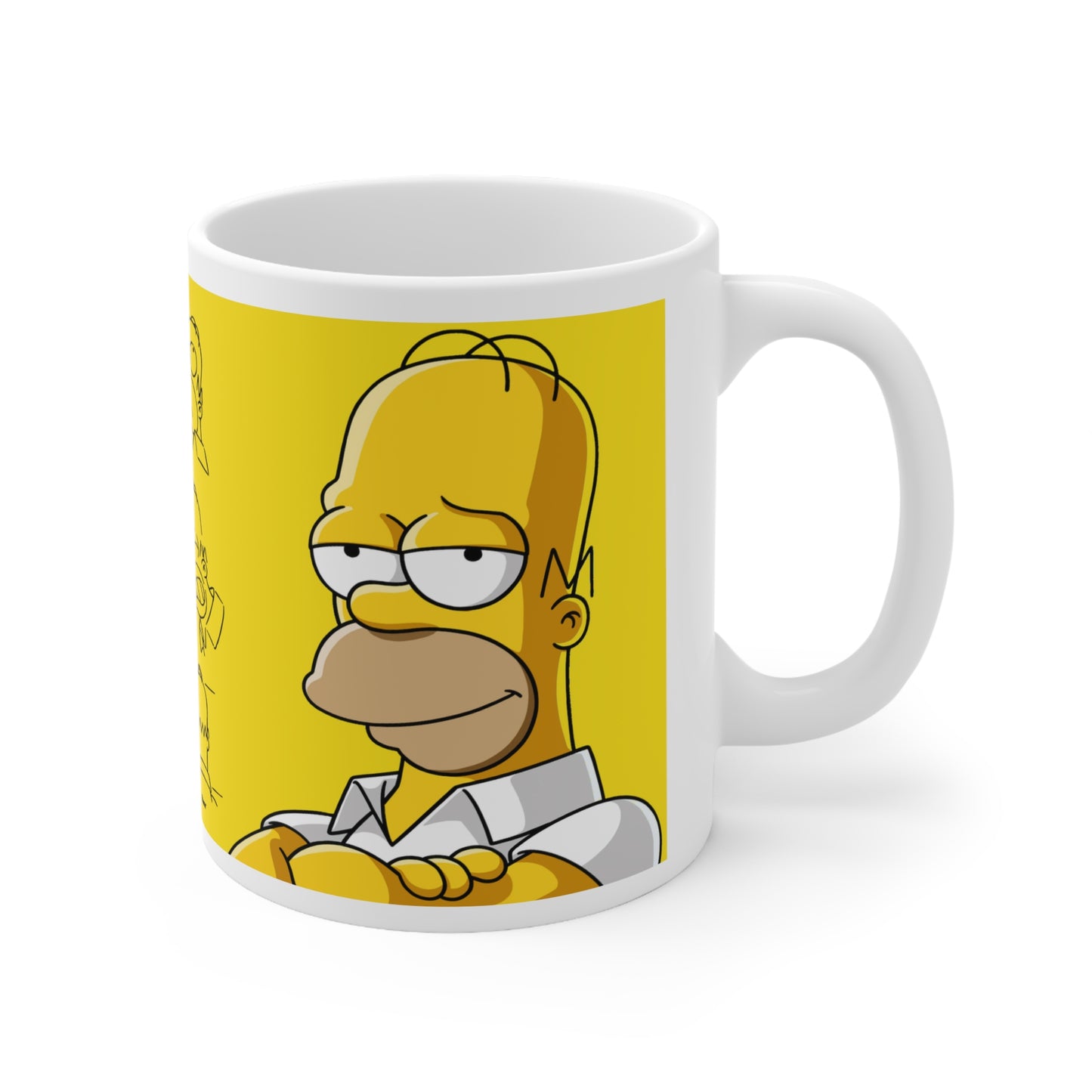 Homer Ceramic Coffee Mug – Fun Quotes & Illustrations