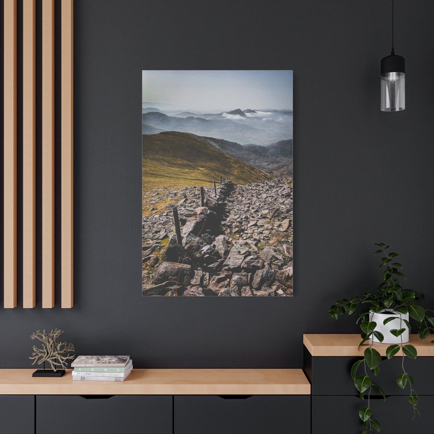 Wall in Mountains Matte Canvas, Stretched, 1.25"