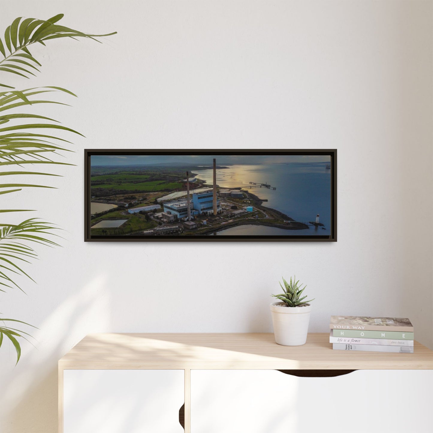 Target Power Station Matte Canvas, Framed (Multi-color)