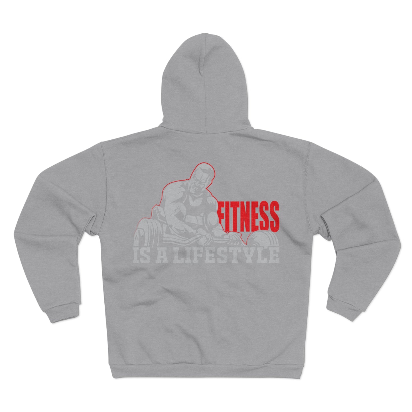 Fitness Lifestyle Unisex Hooded Zip Sweatshirt