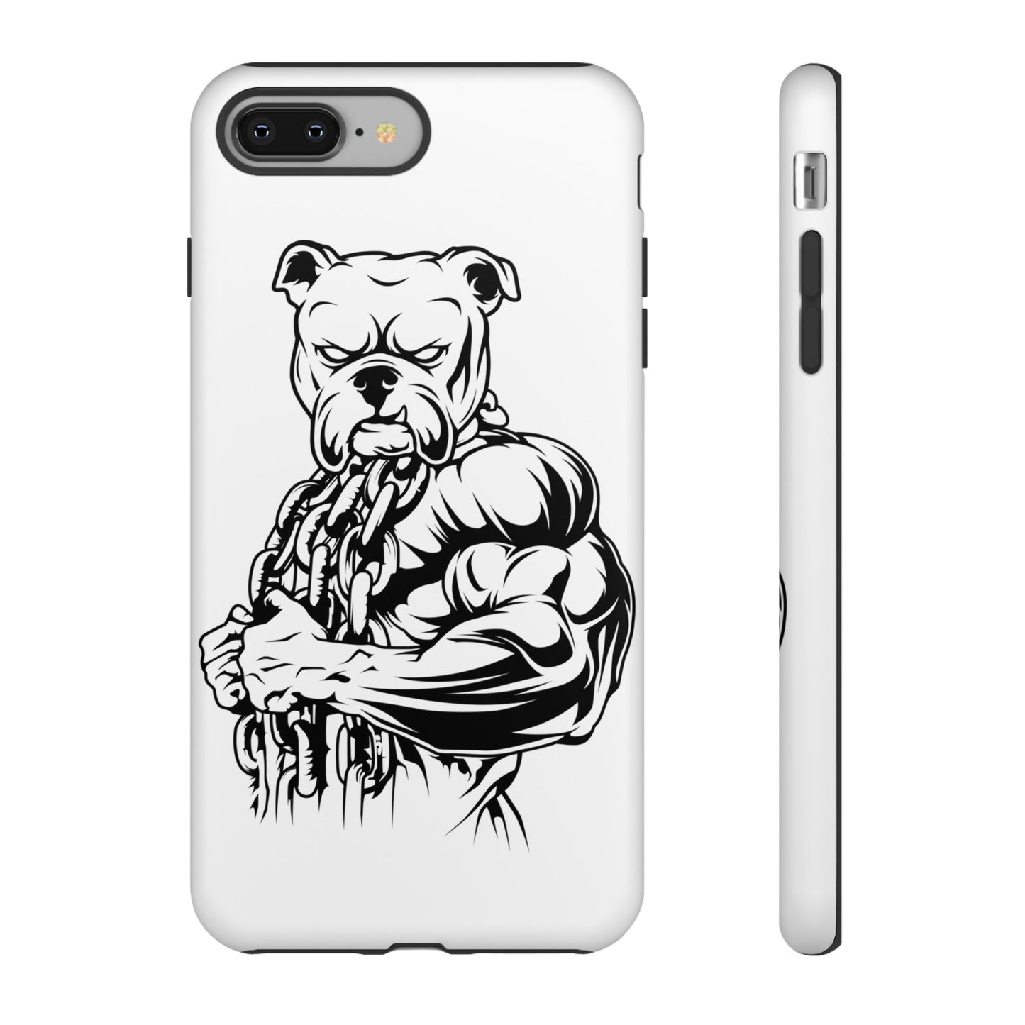 Tough Cases: Strong Bulldog Phone Case - Perfect for Dog Lovers and Fitness Enthusiasts