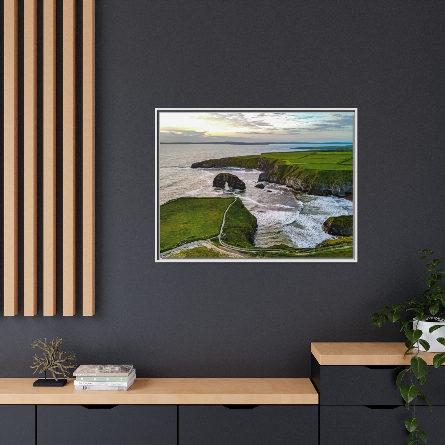 Virgin Rock Matte Canvas, Framed (Multi-color)