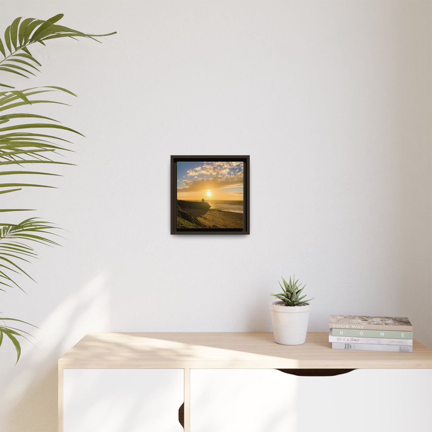 Ballybunion Sunset Castle Matte Canvas, Framed (Multi-color)