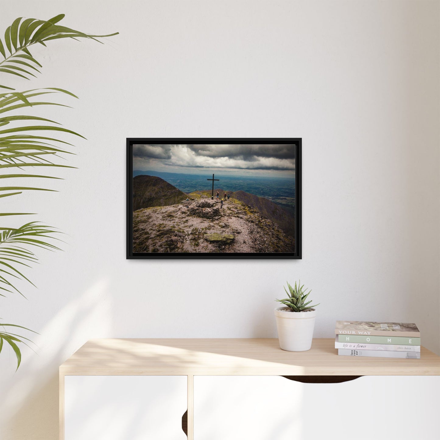 Carrauntoohil Summit Matte Canvas, Framed (Multi-color)