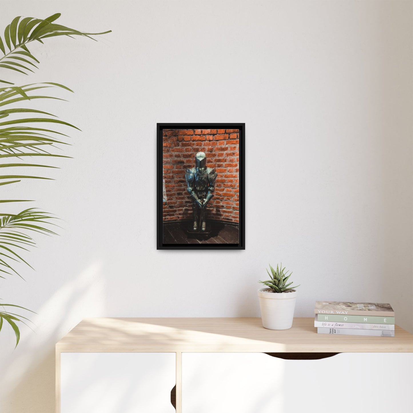 Steel Armour Medieval Age Lithuania Matte Canvas, Framed (Multi-color)