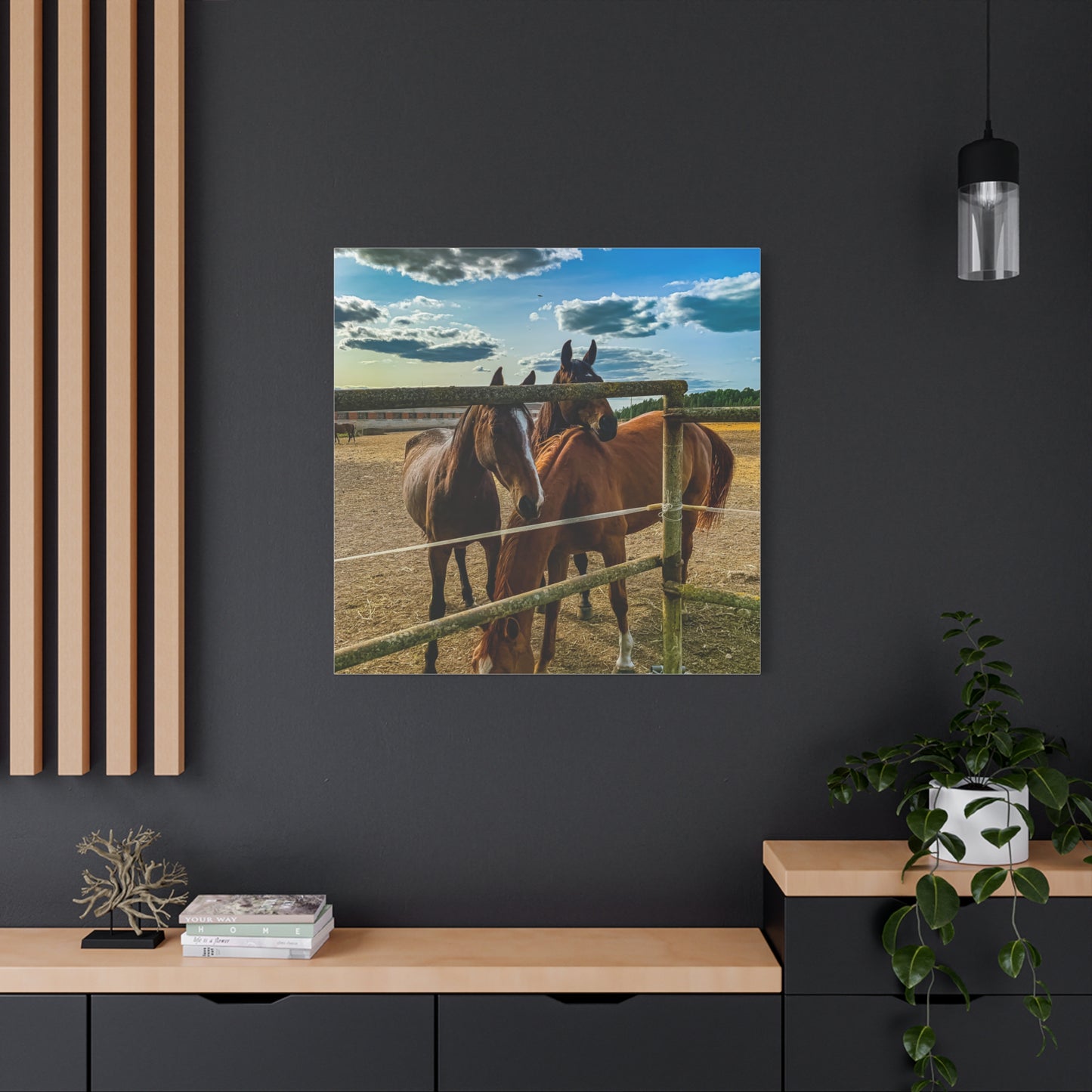 Horses Matte Canvas, Stretched, 1.25"