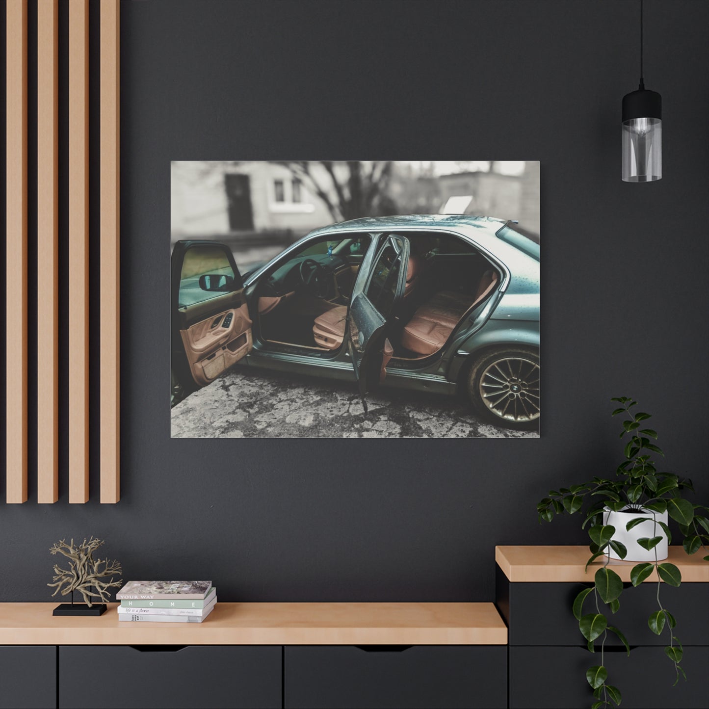 BMW 7 Matte Canvas, Stretched, 1.25"