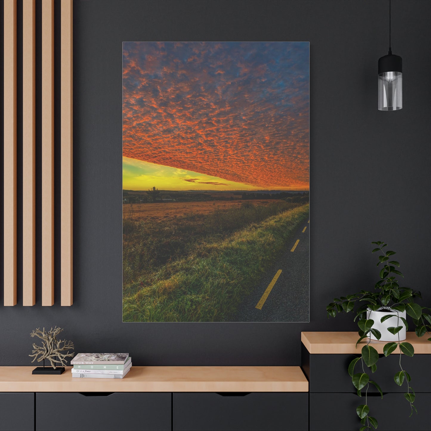 Cloudy Sunset Matte Canvas, Stretched, 1.25"