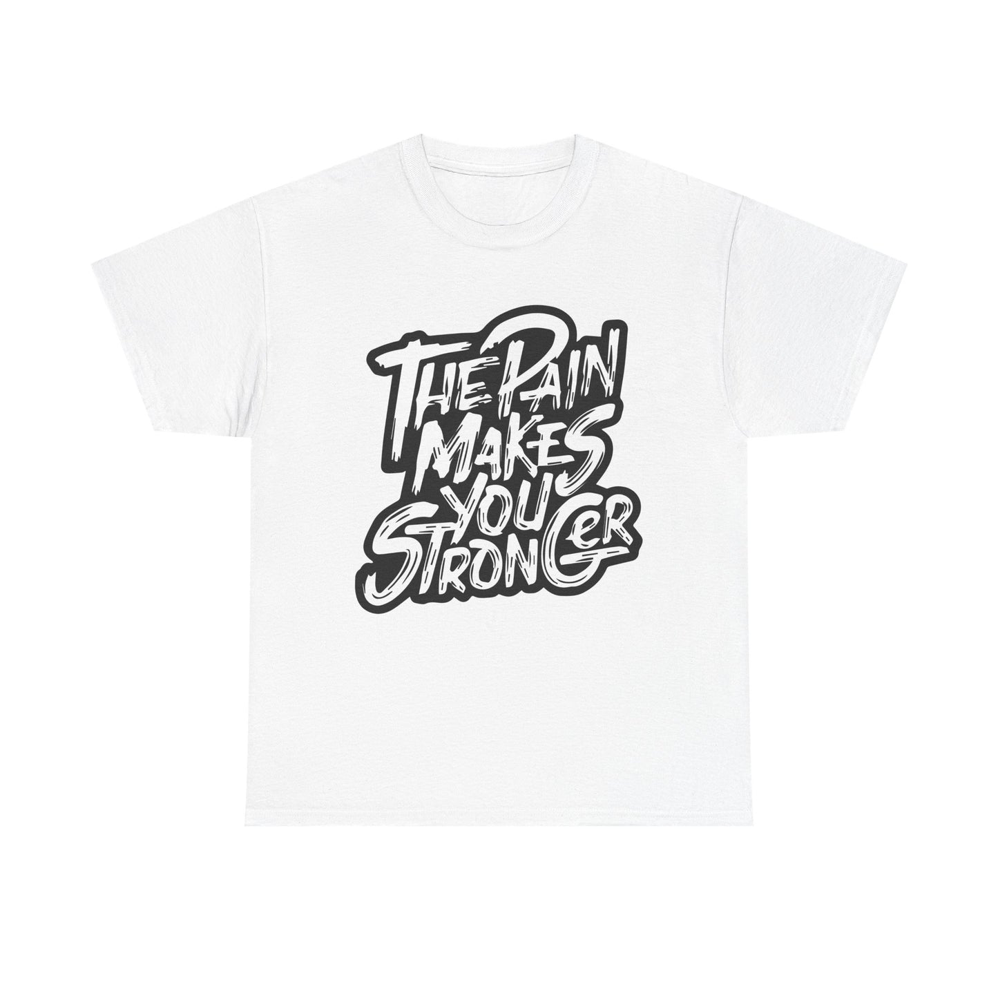 Unisex Heavy Cotton Tee - "The Rain Makes You Stronger" Inspirational Graphic Tee