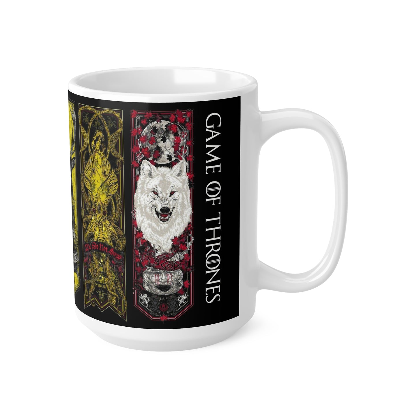 Luxe Animal Art Ceramic Coffee Cups - 11oz & 15oz - Perfect for Nature Lovers