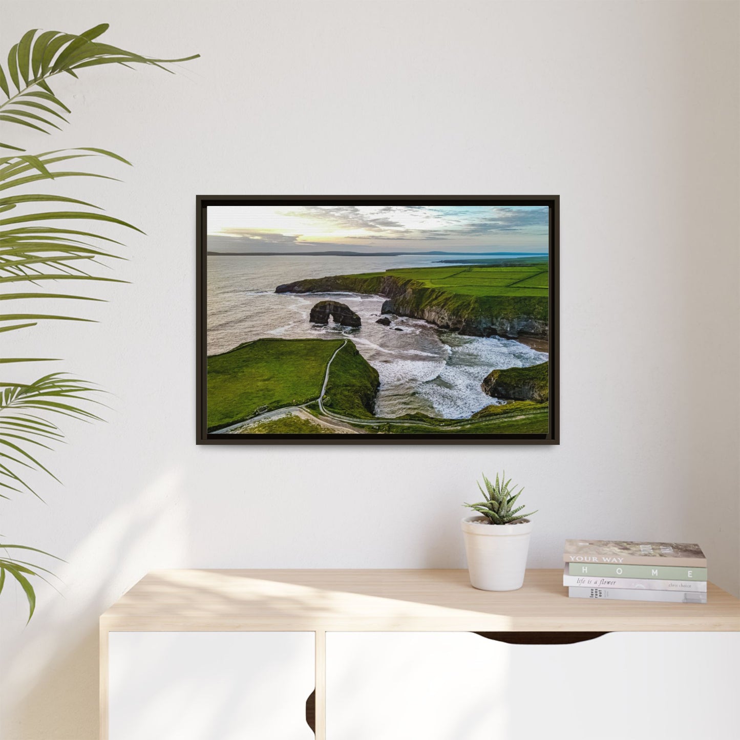 Virgin Rock Matte Canvas, Framed (Multi-color)