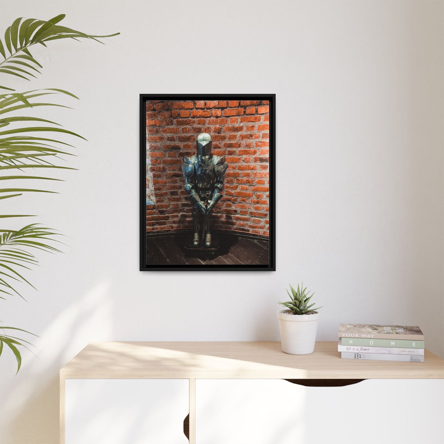 Steel Armour Medieval Age Lithuania Matte Canvas, Framed (Multi-color)
