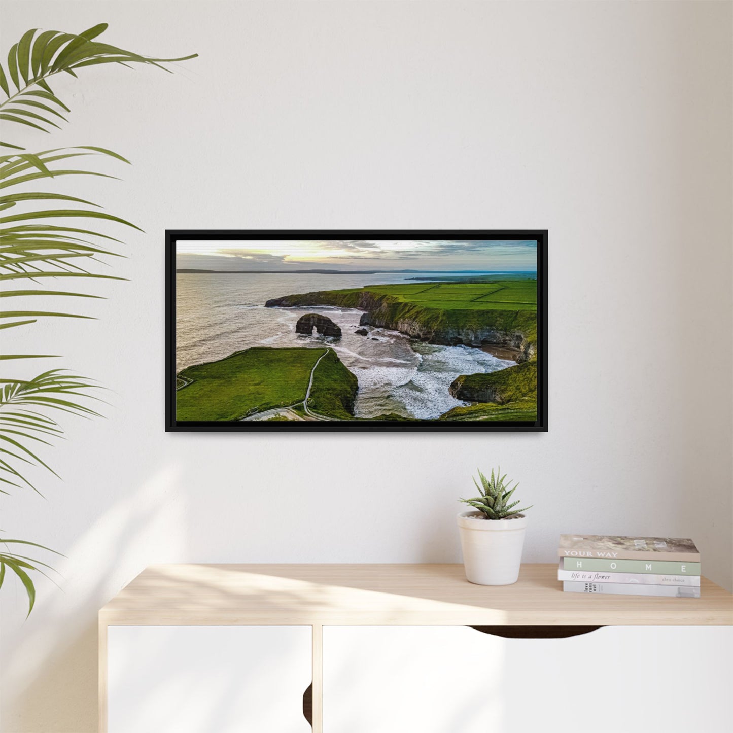 Virgin Rock Matte Canvas, Framed (Multi-color)