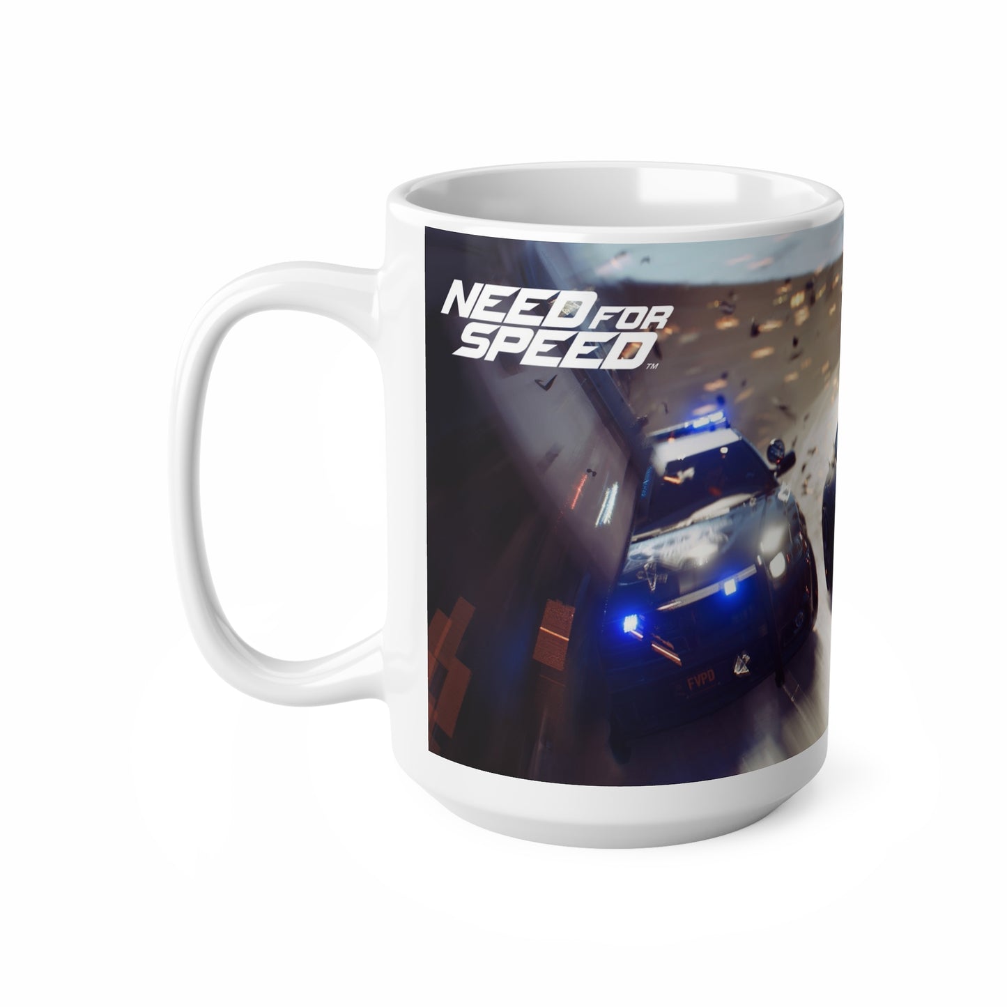 Need for Speed Ceramic Coffee Cup - 11oz & 15oz Racing Mug for Car Enthusiasts