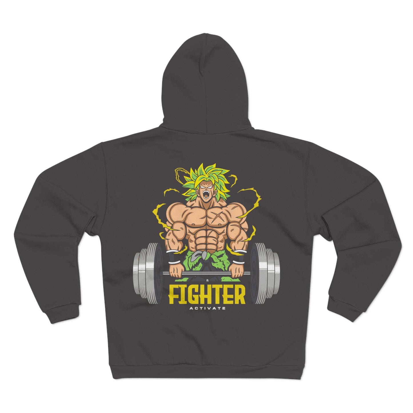 Fighter Activate Unisex Hooded Zip Sweatshirt - Perfect for Fitness Enthusiasts