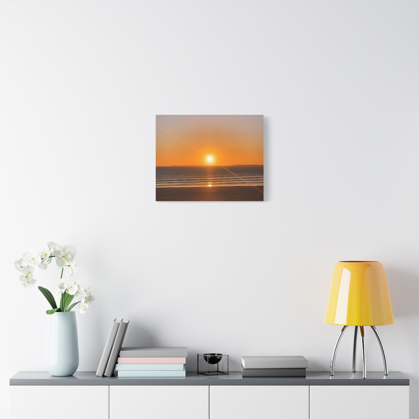 Sunset in ocean Matte Canvas, Stretched, 1.25"
