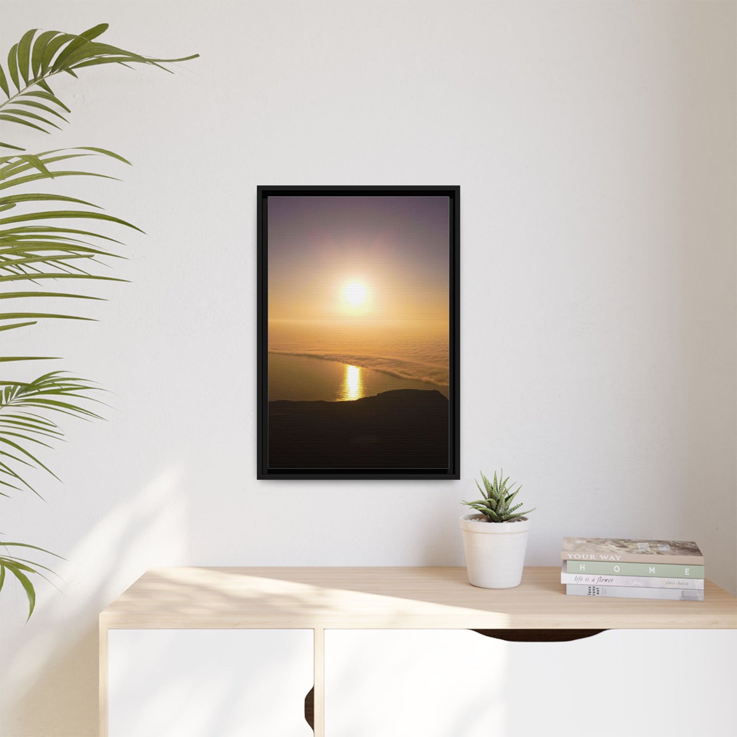 Sunset on Mount Brandon Matte Canvas, Framed (Multi-color)