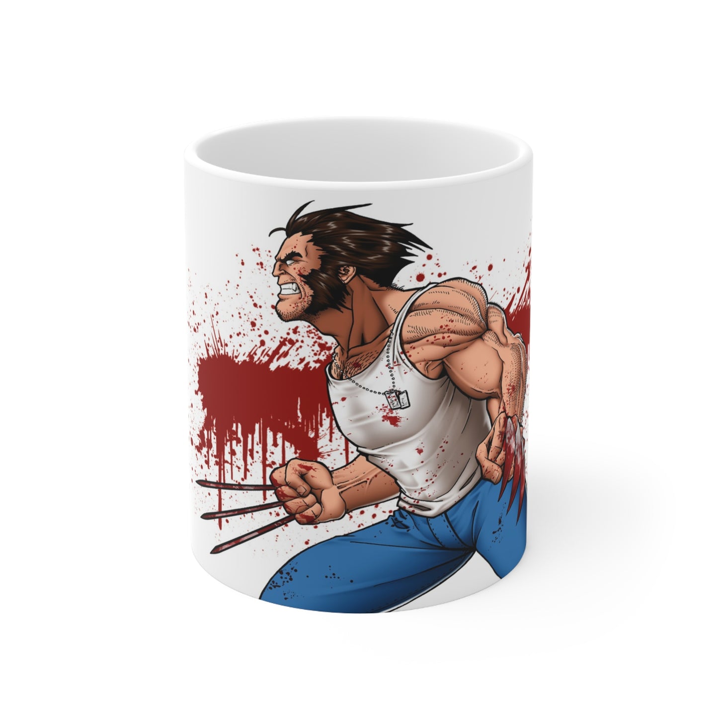 Wolverine Comic-Inspired Ceramic Coffee Cup - 11oz & 15oz