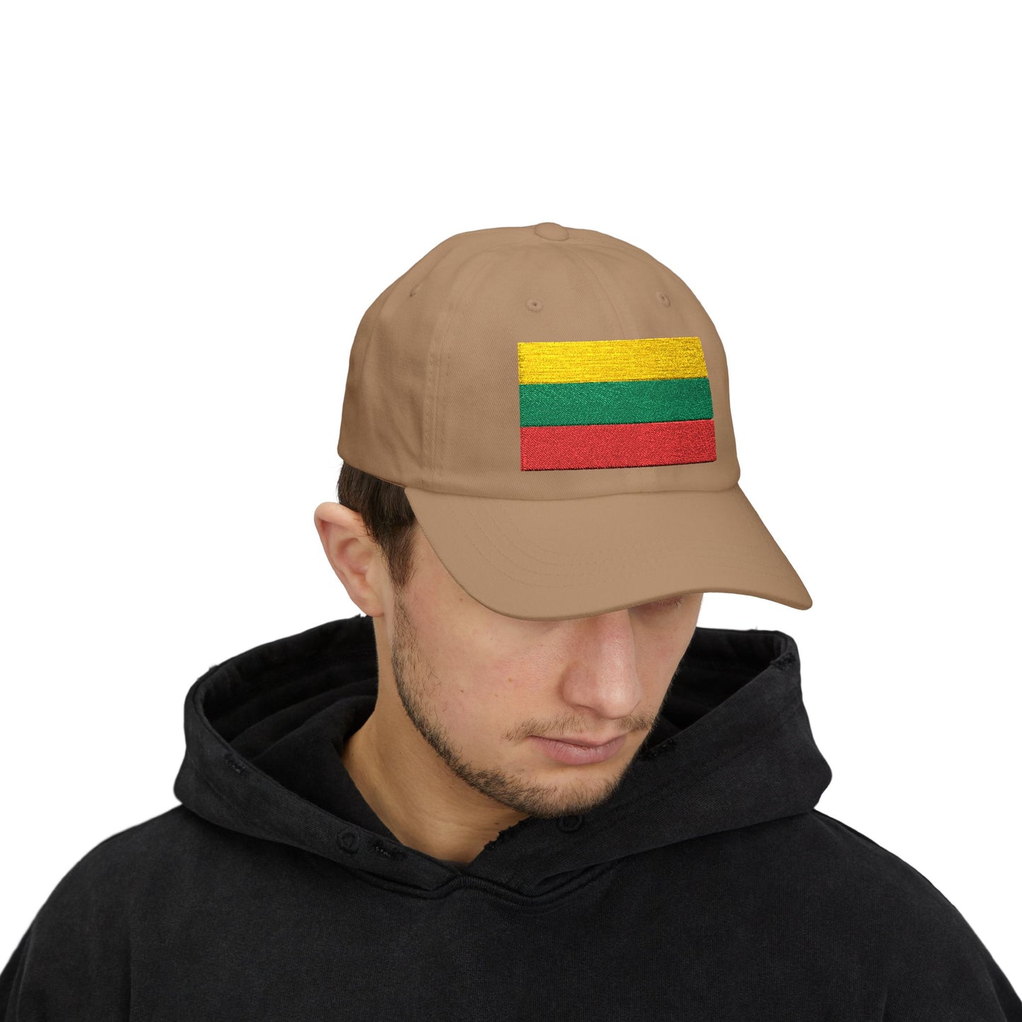 Lithuania Flag Embroidered Classic Dad Cap - Stylish Cotton Hat for Men