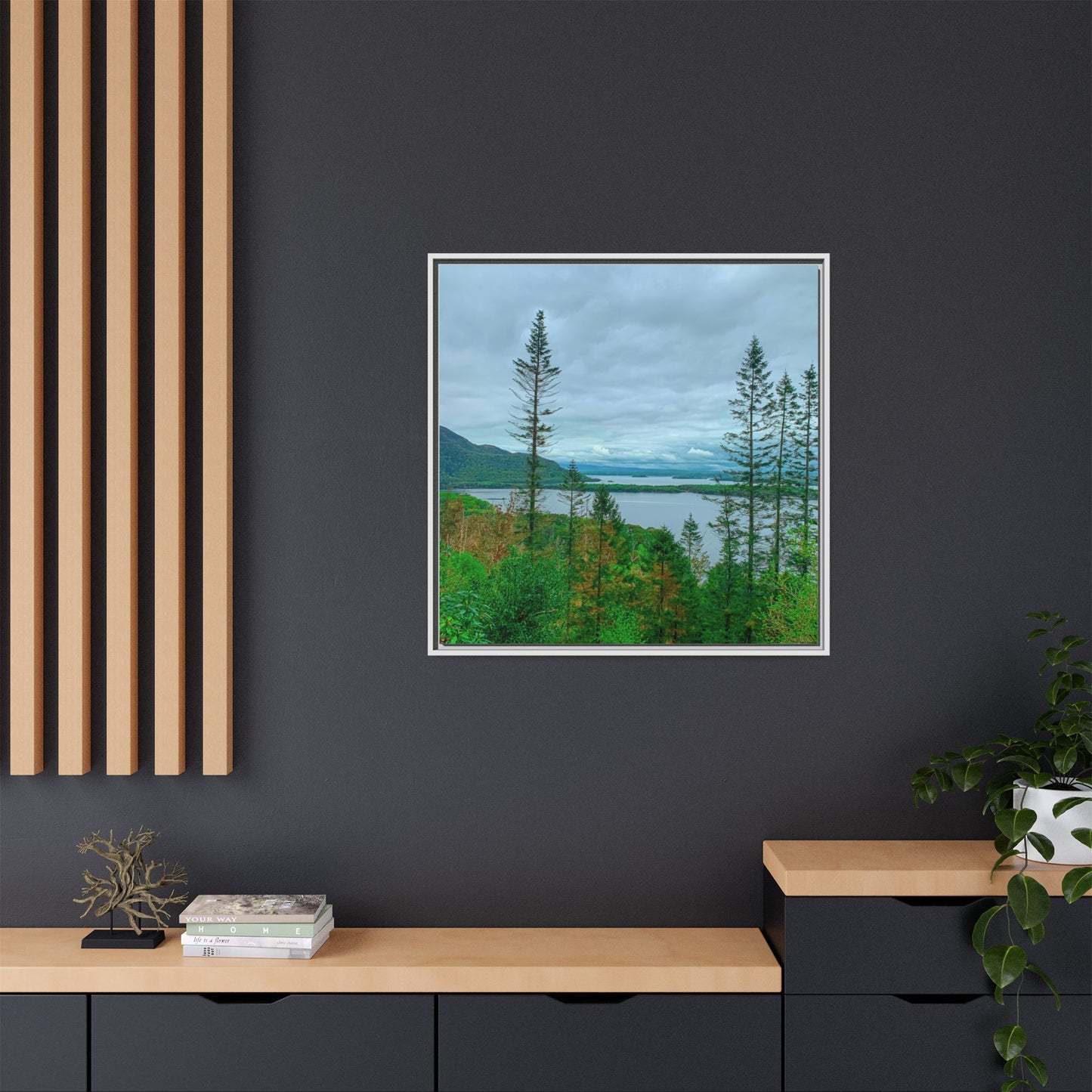 Torc Mountain Trail 2 Matte Canvas, Framed (Multi-color)