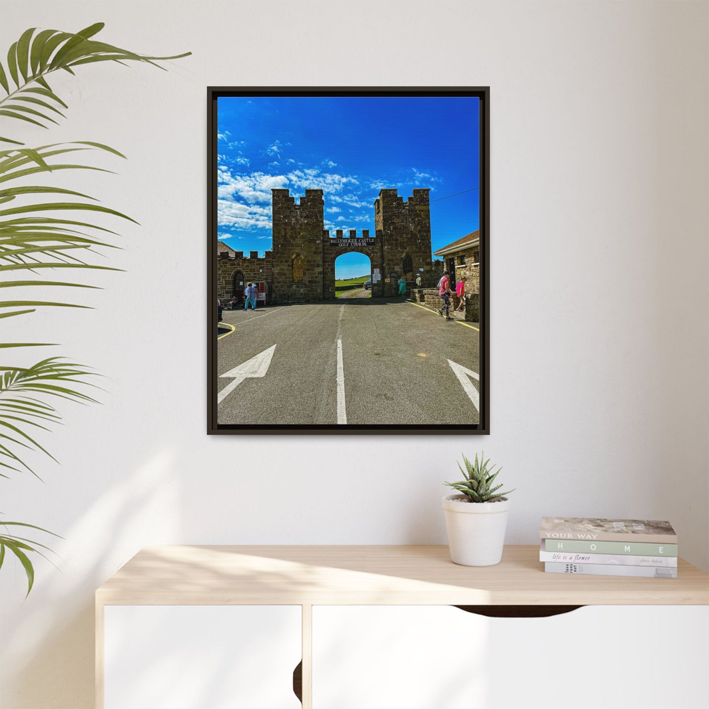 Ballyheigue Golf Club Gates Matte Canvas, Framed (Multi-color)