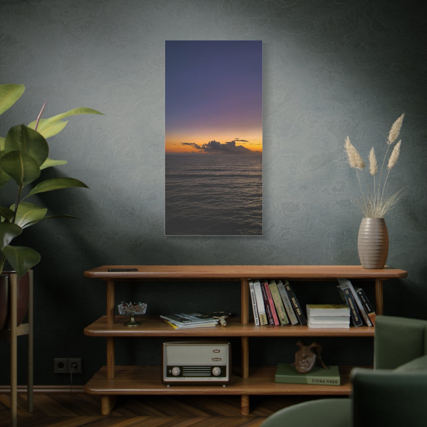 Sunset in Ocean 2 Matte Canvas, Stretched, 1.25"