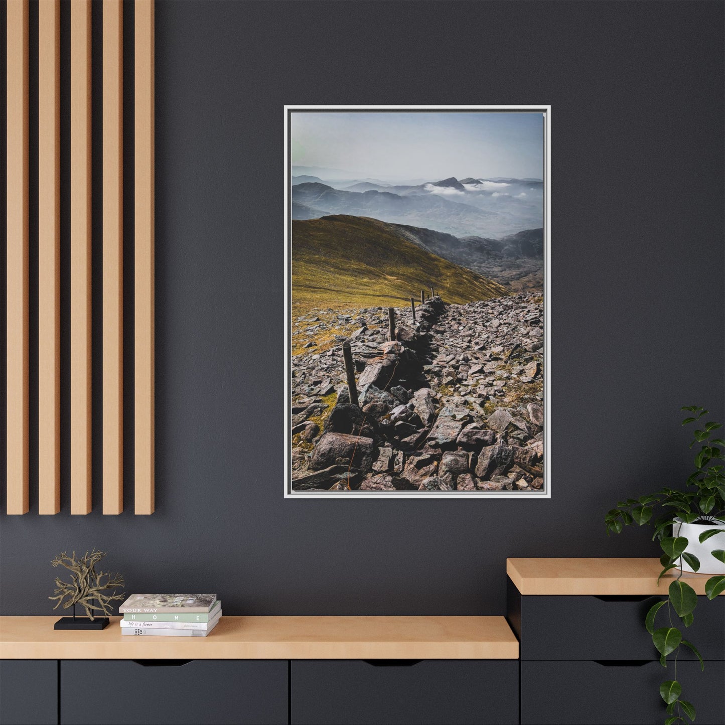 Wall Matte Canvas, Framed (Multi-color)