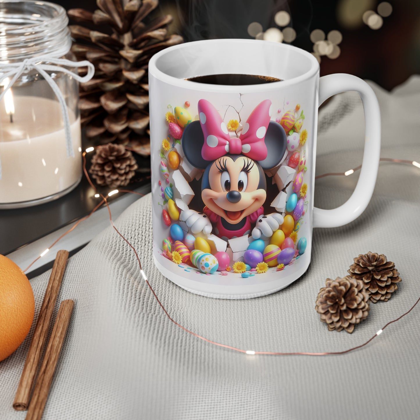 Minnie Mouse Easter Ceramic Coffee Cups - Fun 11oz & 15oz Mugs