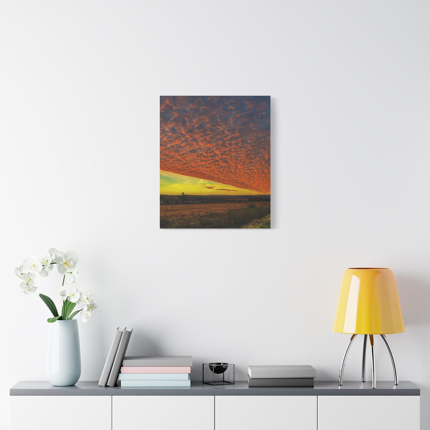 Cloudy Sunset Matte Canvas, Stretched, 1.25"
