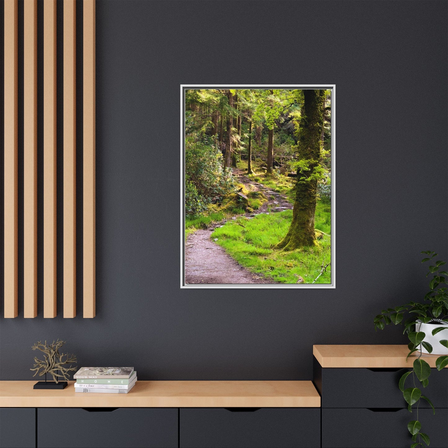 Torc Trail Matte Canvas, Framed (Multi-color)