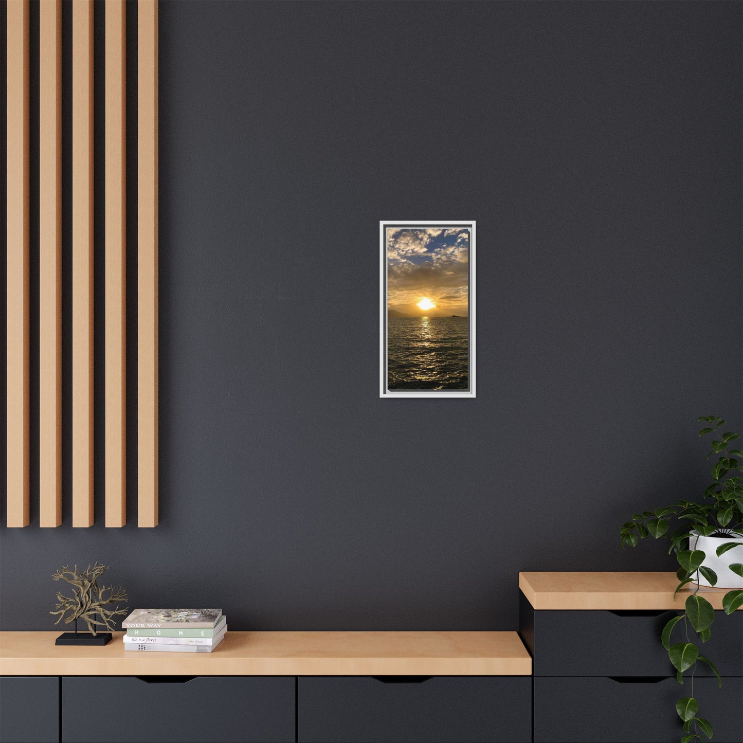 Sunset in Fenit Matte Canvas, Framed (Multi-color)