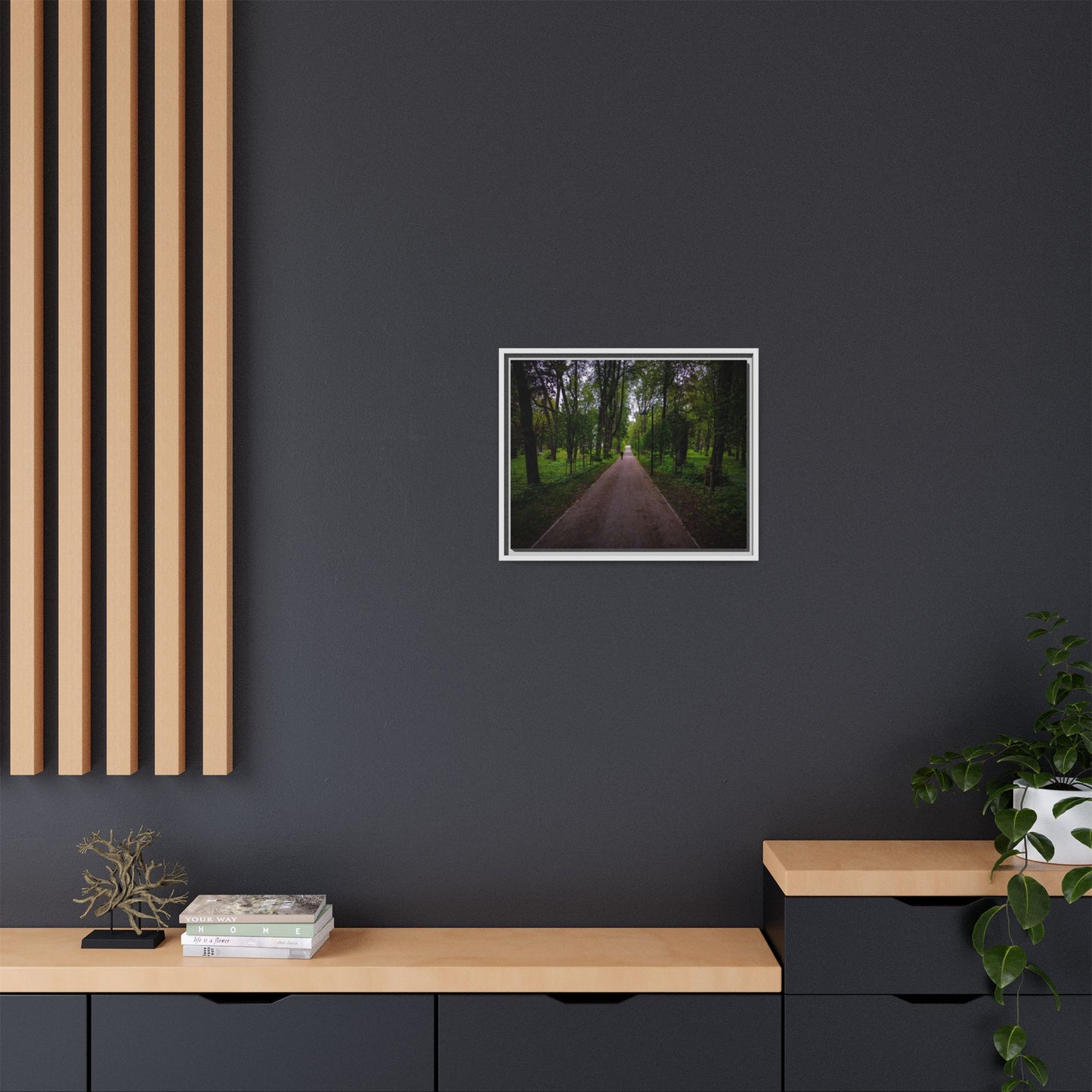 Zagares Park Matte Canvas, Framed (Multi-color)