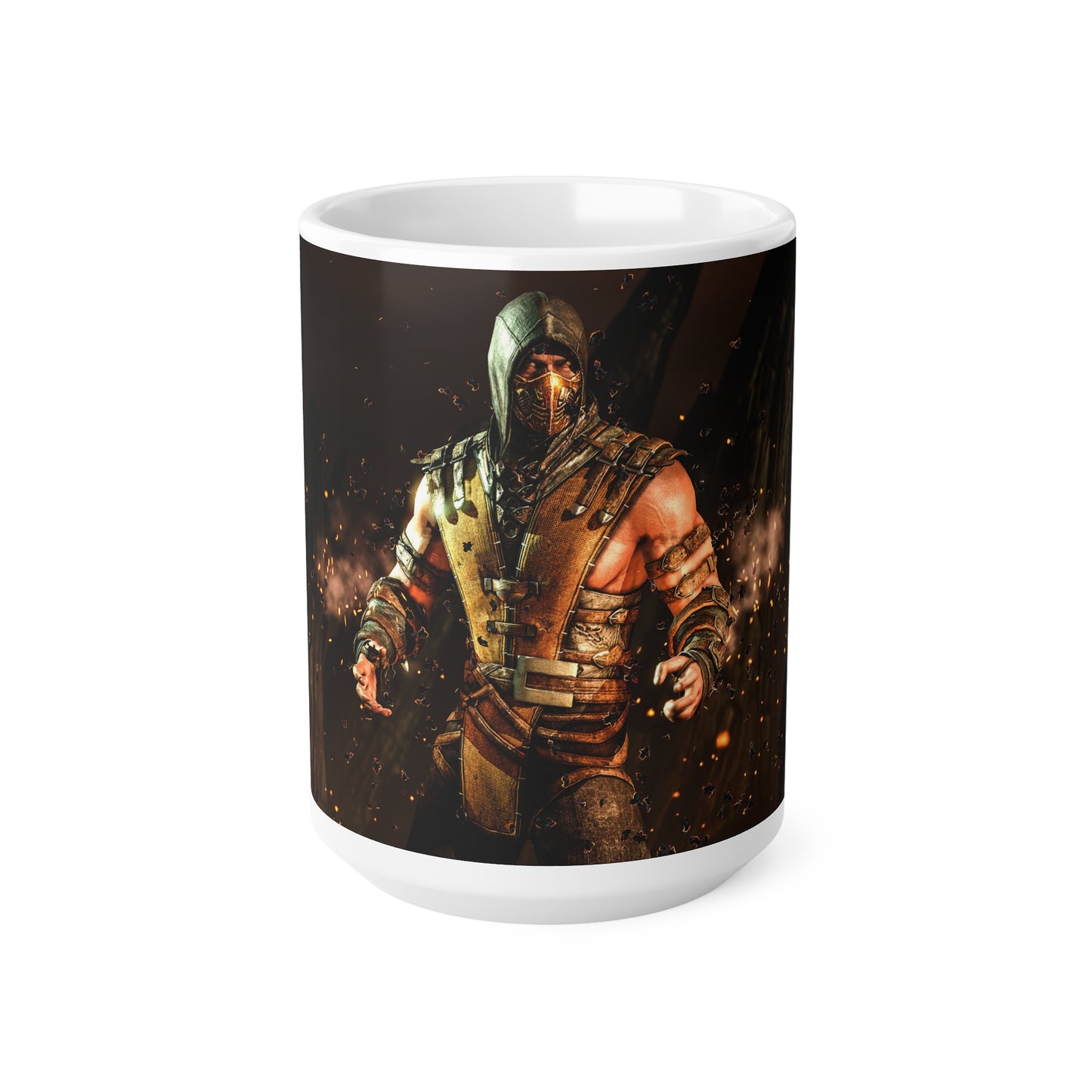 Scorpion Character Ceramic Coffee Mug - 11oz & 15oz, Perfect for Gamers & Mortal Kombat Fans
