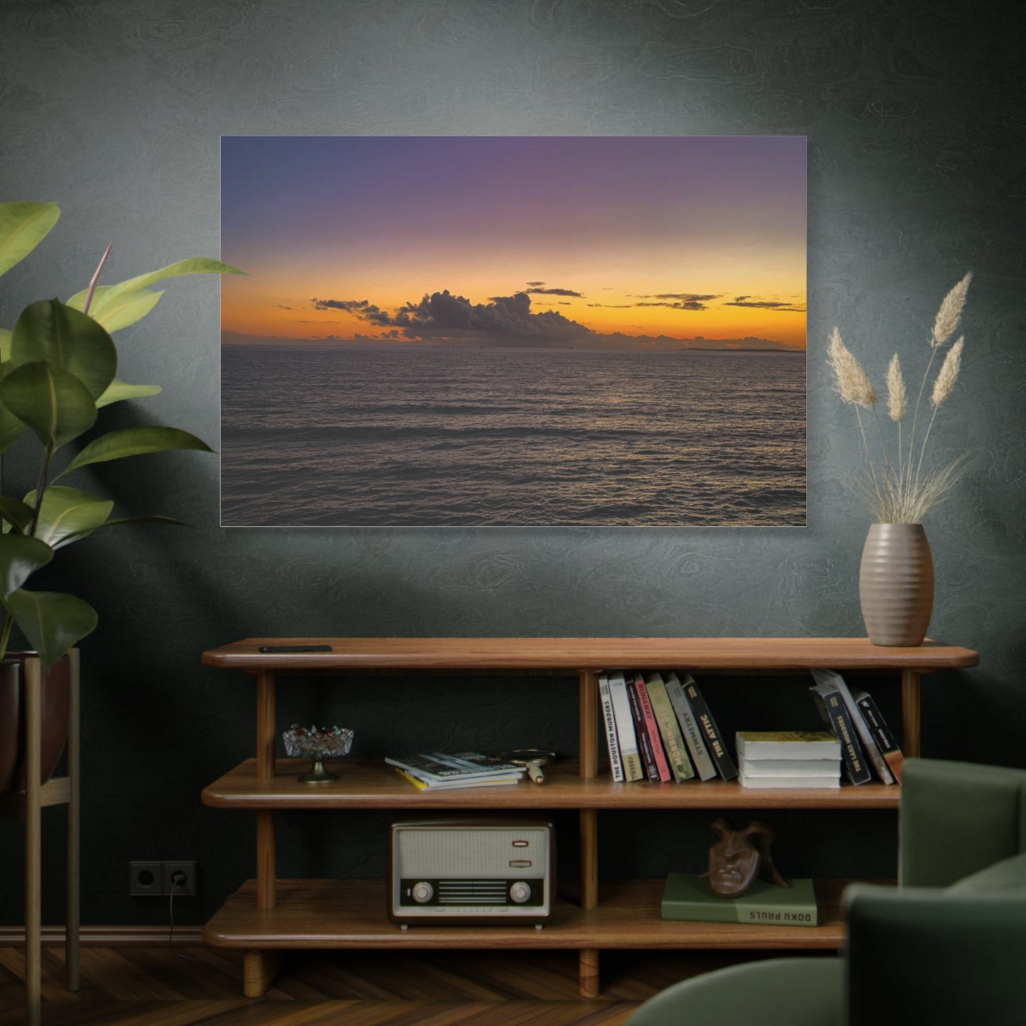 Sunset in Ocean 2 Matte Canvas, Stretched, 1.25"