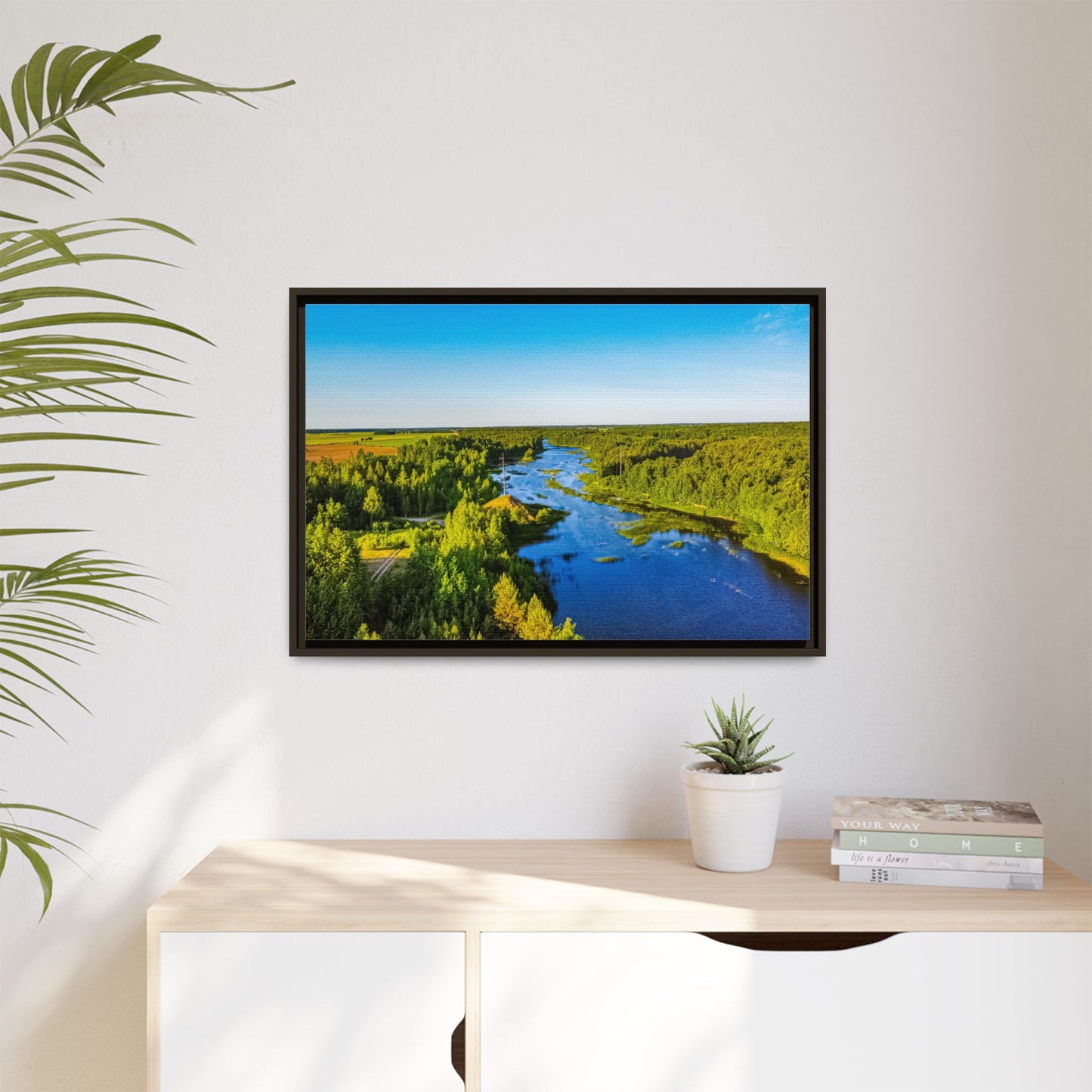 Zagares Lake Matte Canvas, Framed (Multi-color)
